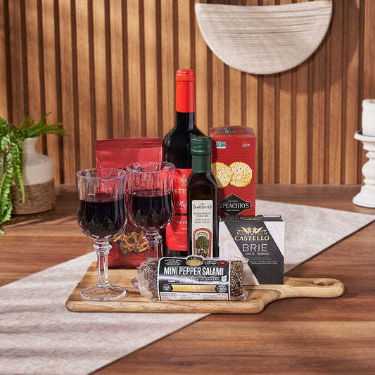 Love for Wine & Cheese Board, wine gift, wine, cheese gift, cheese, charcuterie gift, charcuterie, Toronto delivery