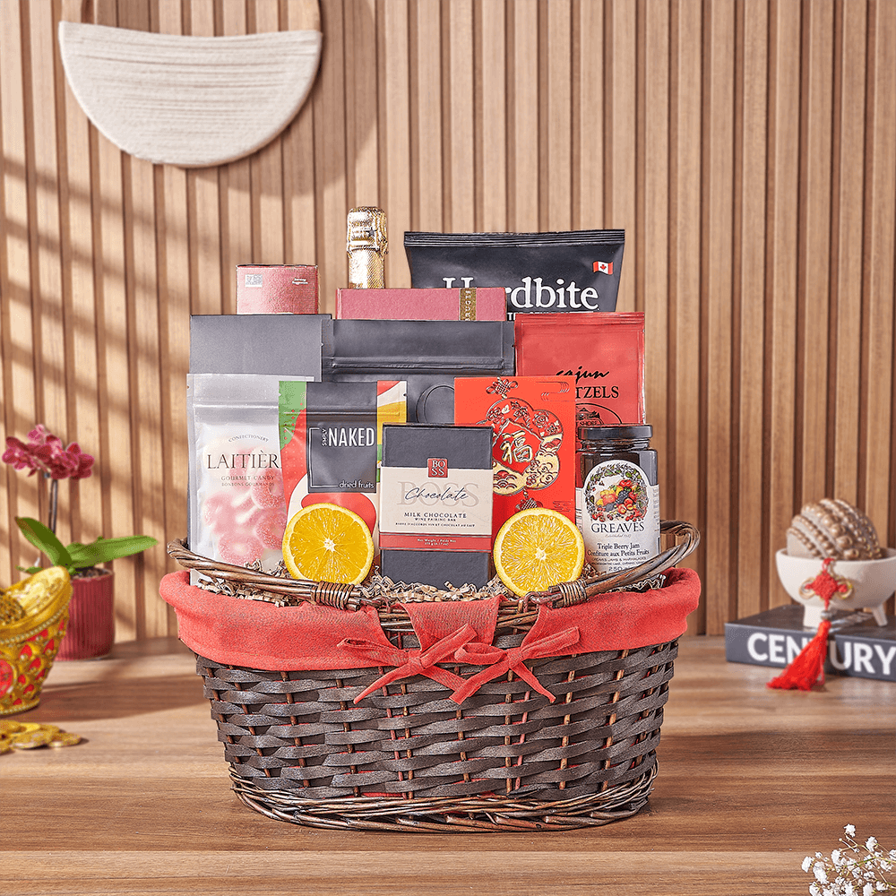 Chinese New Year Sparkling Wine Gift, Toronto – how the gift is presented