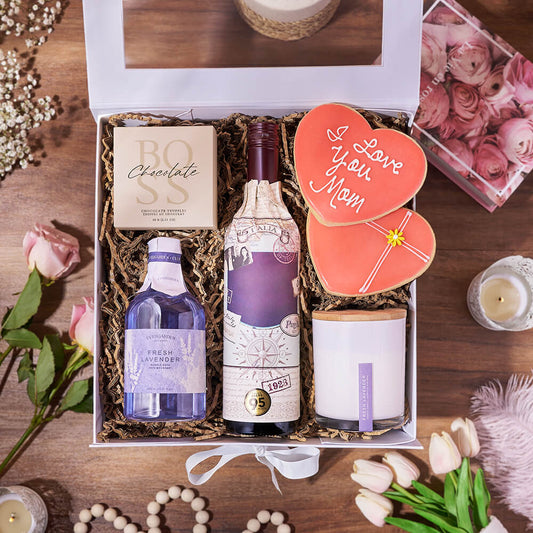 Luxurious Mother’s Day Spa Gift Box, mothers day gift, mothers day, spa gift, spa, wine gift, wine, bath & body gift, bath & body, Toronto delivery