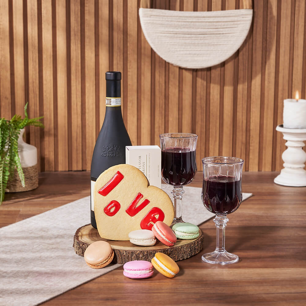 Marvelous Wine &amp; Dessert Board, wine gift, wine, cookie gift, cookie, Toronto delivery