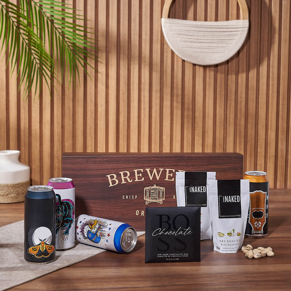 Nuts & Craft Beer Gift Set, beer gift, beer, nuts gift, nuts, chocolate gift, chocolate, Toronto delivery