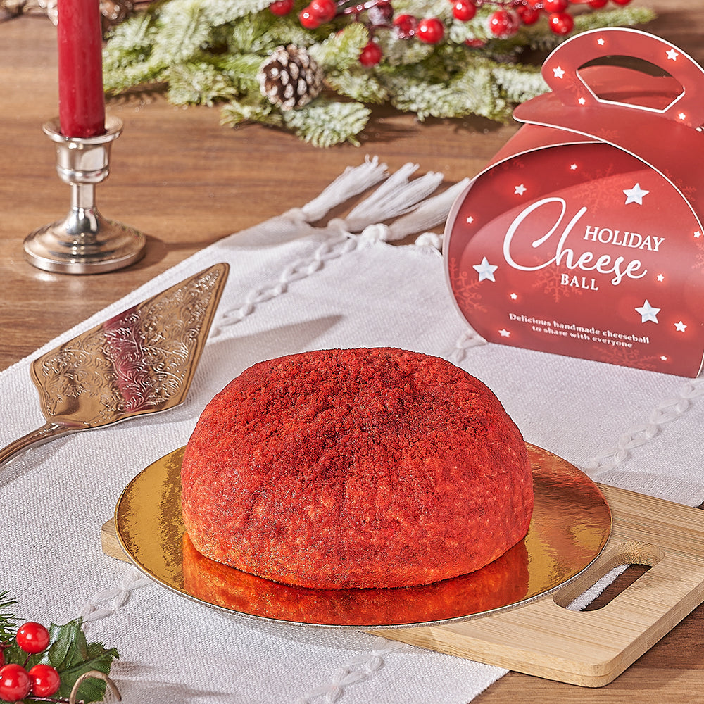 Red Velvet Cheese Ball, Toronto – how the gift is presented