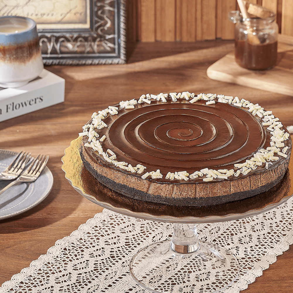 Rich Chocolate Cheesecake With Hazelnut Spread, cake gift, cake, cheesecake gift, cheesecake, dessert gift, dessert