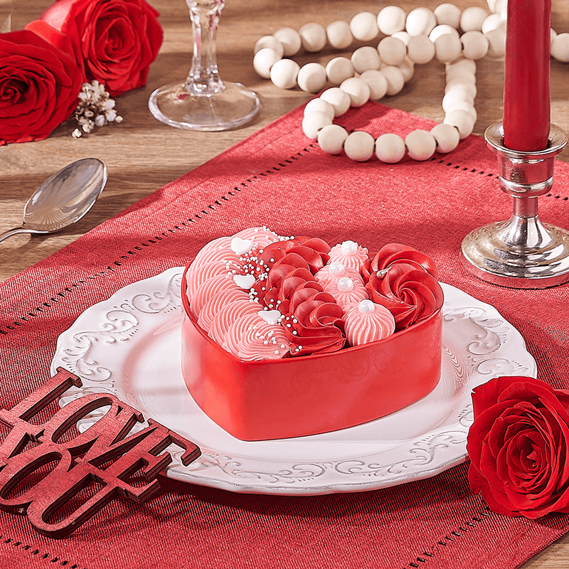Romantic Heart Cake Tin, valentine's day gift, valentines day, heart cake gift, heart cake, cake gift, cake, dessert gift, dessert, Toronto delivery
