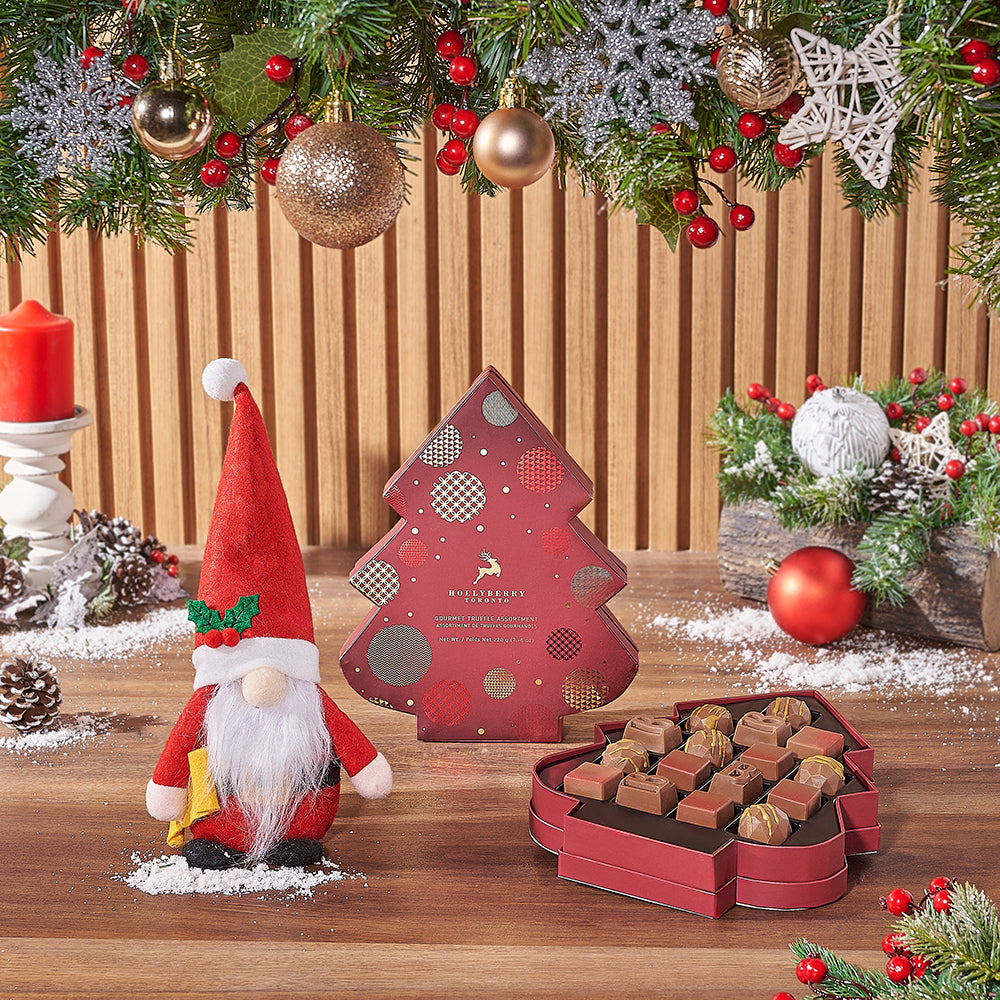 Santa &amp; Gourmet Chocolates Gift Set, Christmas gift, Christmas, chocolate gift, chocolate, Toronto delivery
