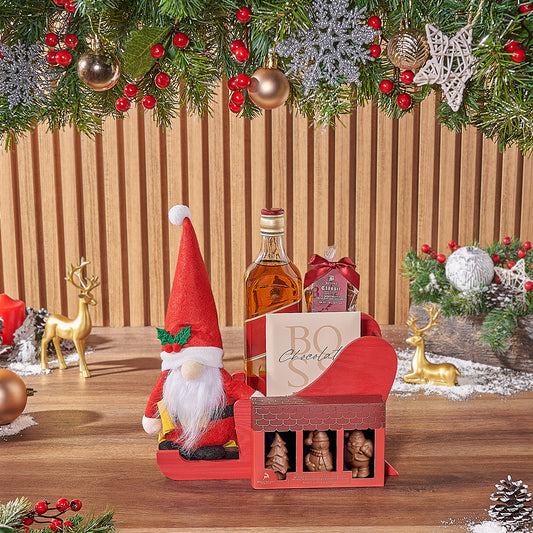 Spirits & Sleighing Gift Set, Christmas gift, Christmas, liquor gift, liquor, chocolate gift, chocolate, Toronto delivery