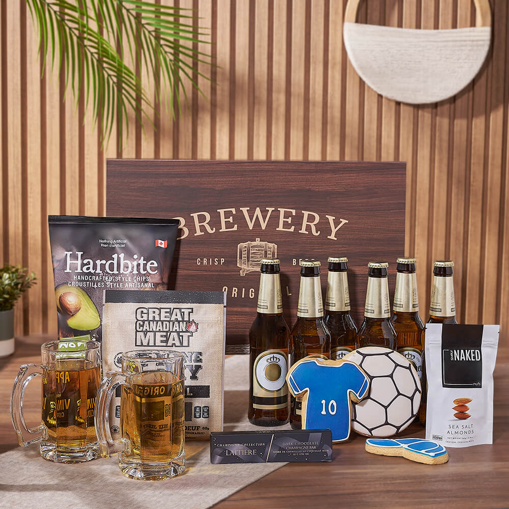 Sports Fan & Beer Gift Set, beer gift, beer, cookie gift, cookie, sports gift, sports, Toronto delivery