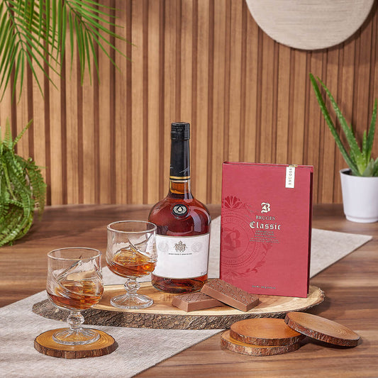 Stately Spirits Gift, liquor gift, liquor, chocolate gift, chocolate, Toronto delivery