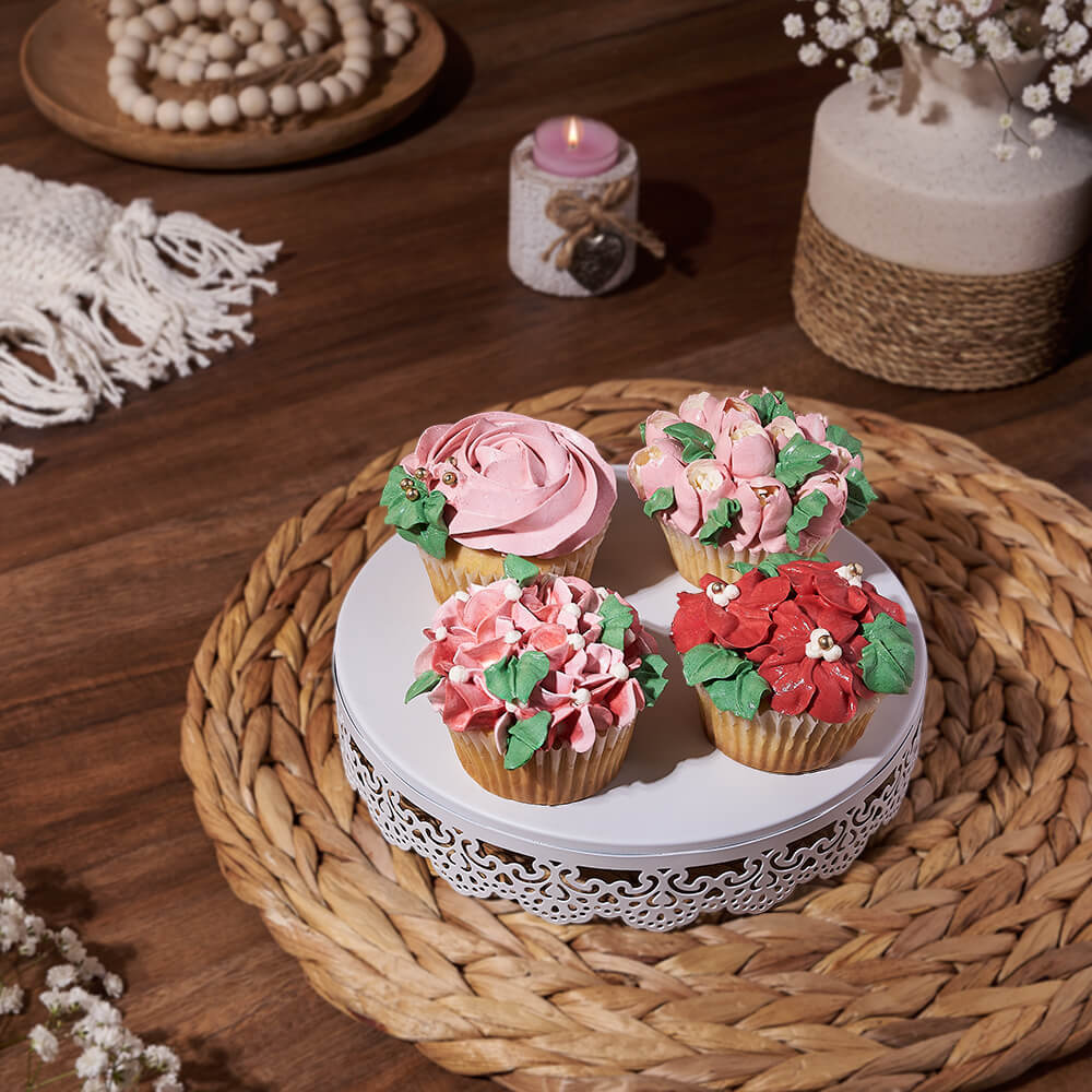 Mother's Day Vanilla Buttercream Cupcake Gift – how the gift is presented