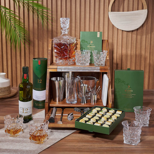 Sweet Table Top Bar Gift Set, liquor gift, liquor, bar set gift, bar set, chocolate gift, chocolate, Toronto delivery