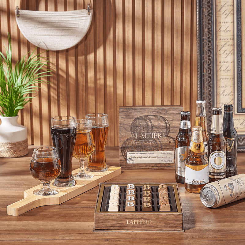 Sweet Truffle & Beer Flight, beer gift, beer, beer flight gift, beer flight, chocolate gift, chocolate, Toronto delivery
