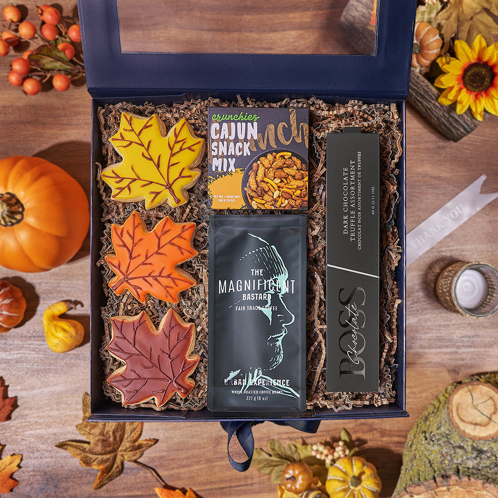 Thanksgiving Coffee &amp; Cookie Gift Box, cookie gift, cookie, coffee gift, coffee, chocolate gift, chocolate, thanksgiving gift, thanksgiving, Toronto delivery