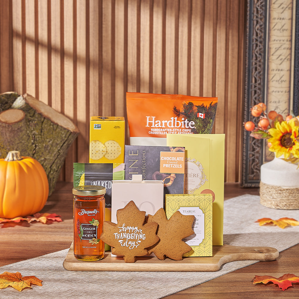 Thanksgiving Tea &amp; Treat Gift, thanksgiving gift, thanksgiving, tea gift, tea, chocolate gift, chocolate, cookie gift, cookie, Toronto delivery