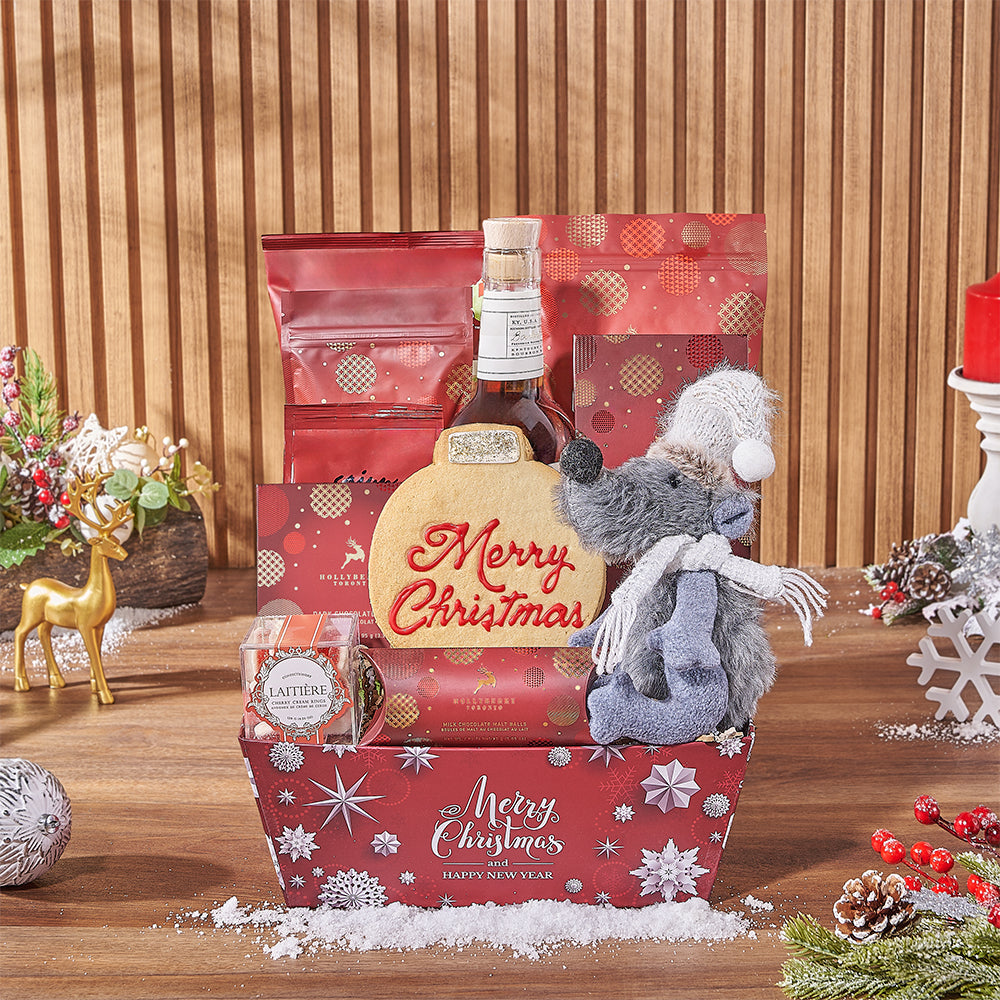 Christmas Whiskey Gift Set – how the gift is presented