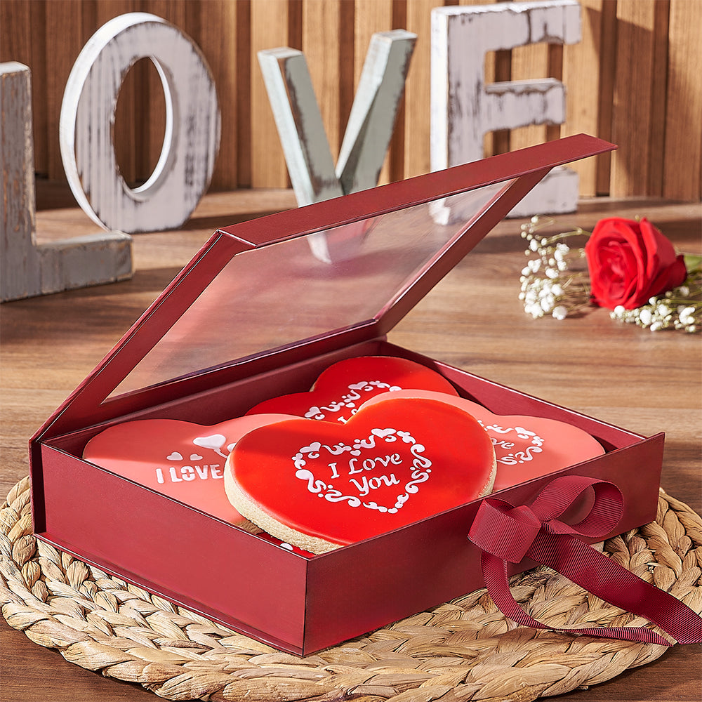 Valentine's Day Sweet Heart Cookie Box – how the gift is presented