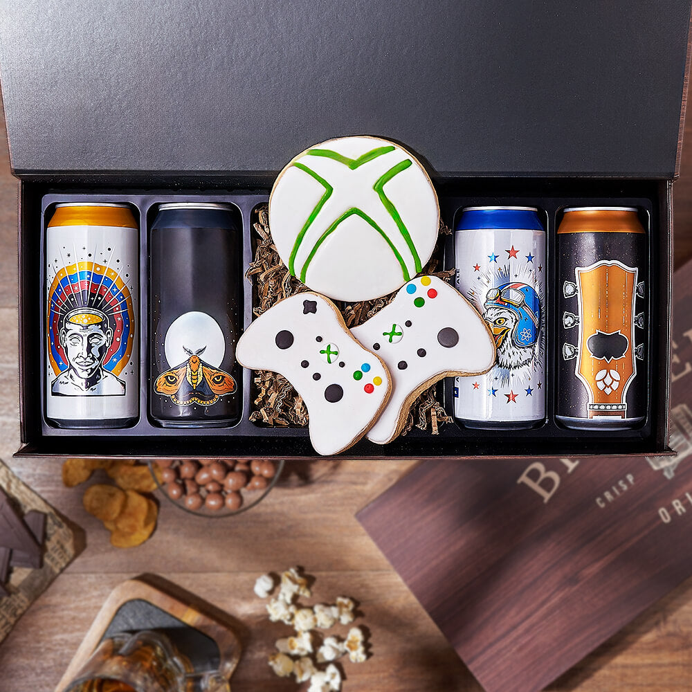 Video Game & Craft Beer Box, beer gift, beer, gaming gift, gaming, cookie gift, cookie, Toronto delivery