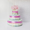 Baby Girl Diaper Cake Gift Set from Toronto Baskets- Toronto Baskets Delivery