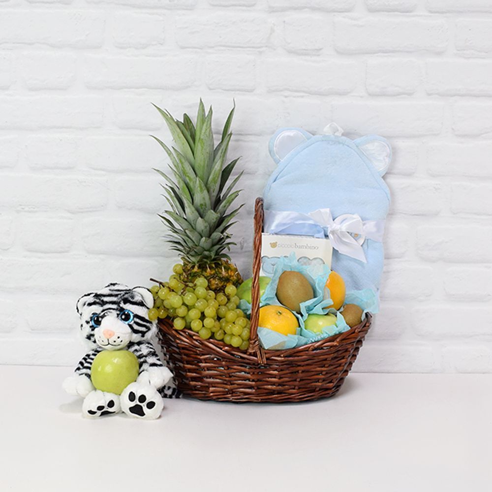 Willow Basket Baby Gift Set – how the gift is presented