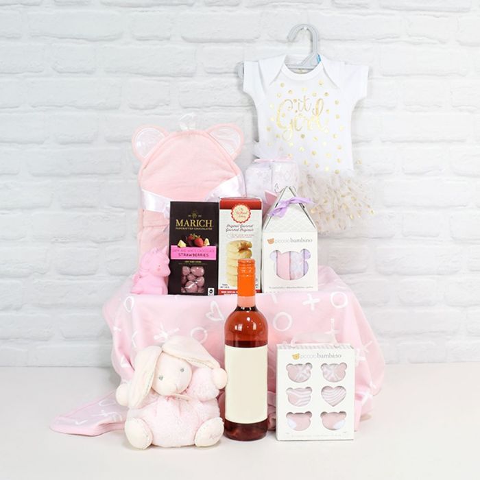 Deluxe Mommy &amp; Baby Girl Gift Basket- Toronto Baskets - Toronto Baskets Delivery   