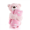 Pink Hugging Blanket Bear from - Toronto Baskets - Toronto Delivery
