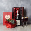 Richview Valentine’s Day Wine Basket from Toronto Baskets - Wine Gift Basket - Toronto Delivery.