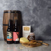 The Spread a Smile Craft Beer Basket features two craft beer that pairs perfectly with the chutney and cheese that are featured in this gift basket from Toronto Baskets - Toronto Delivery