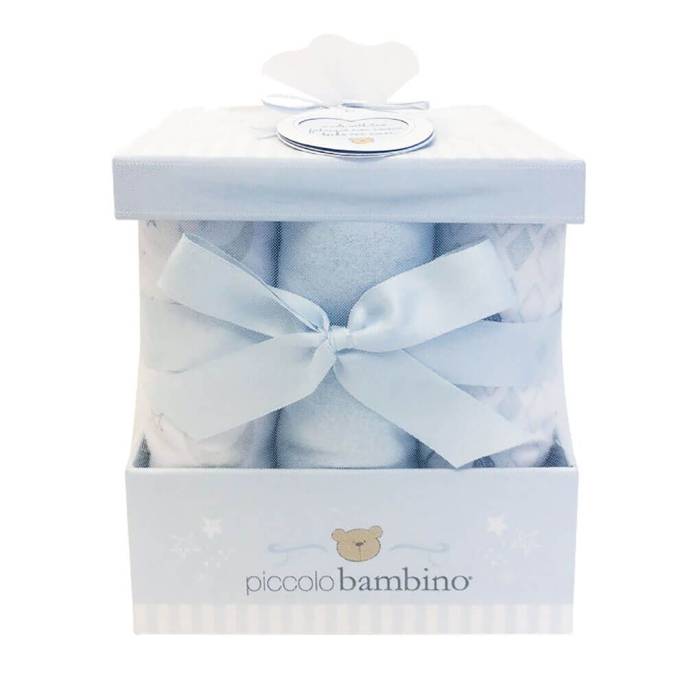Help someone special welcome their new baby boy with the Tiny Cub Gift Basket. This basket has plenty of items to help the new parents get started with their new arrival, including apparel, handy baby items, a toy, and some celebratory bubbly for the parents to enjoy from Toronto Baskets - Toronto Delivery